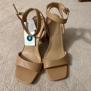 A New Day Women's Beige Block Heels